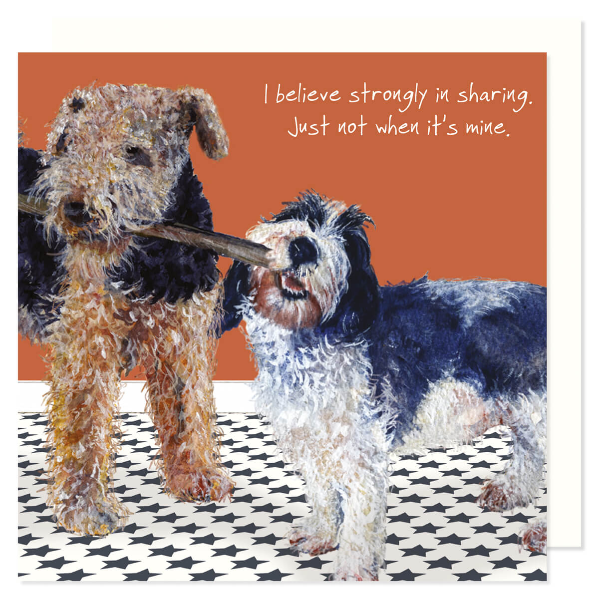 Little Dog Laughed “Not Sharing” Card