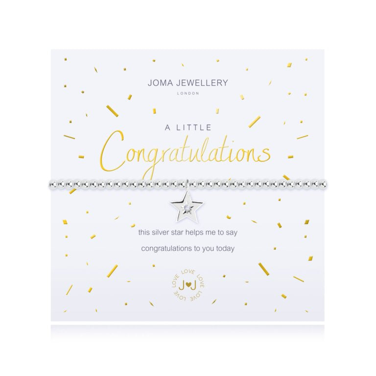 Joma Jewllery A Little Congratulations Bracelet