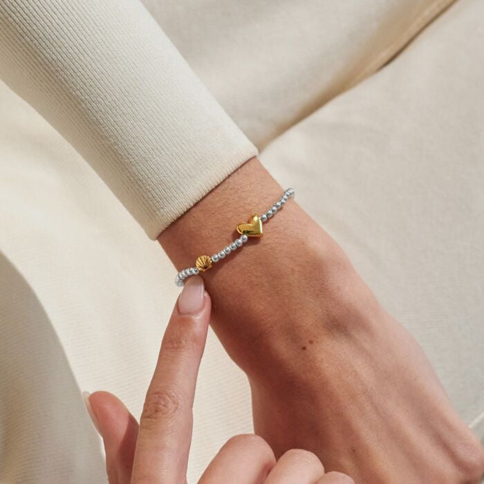 Joma Jewellery Birth Month A Little 'August' Bracelet in Silver and Gold Plating