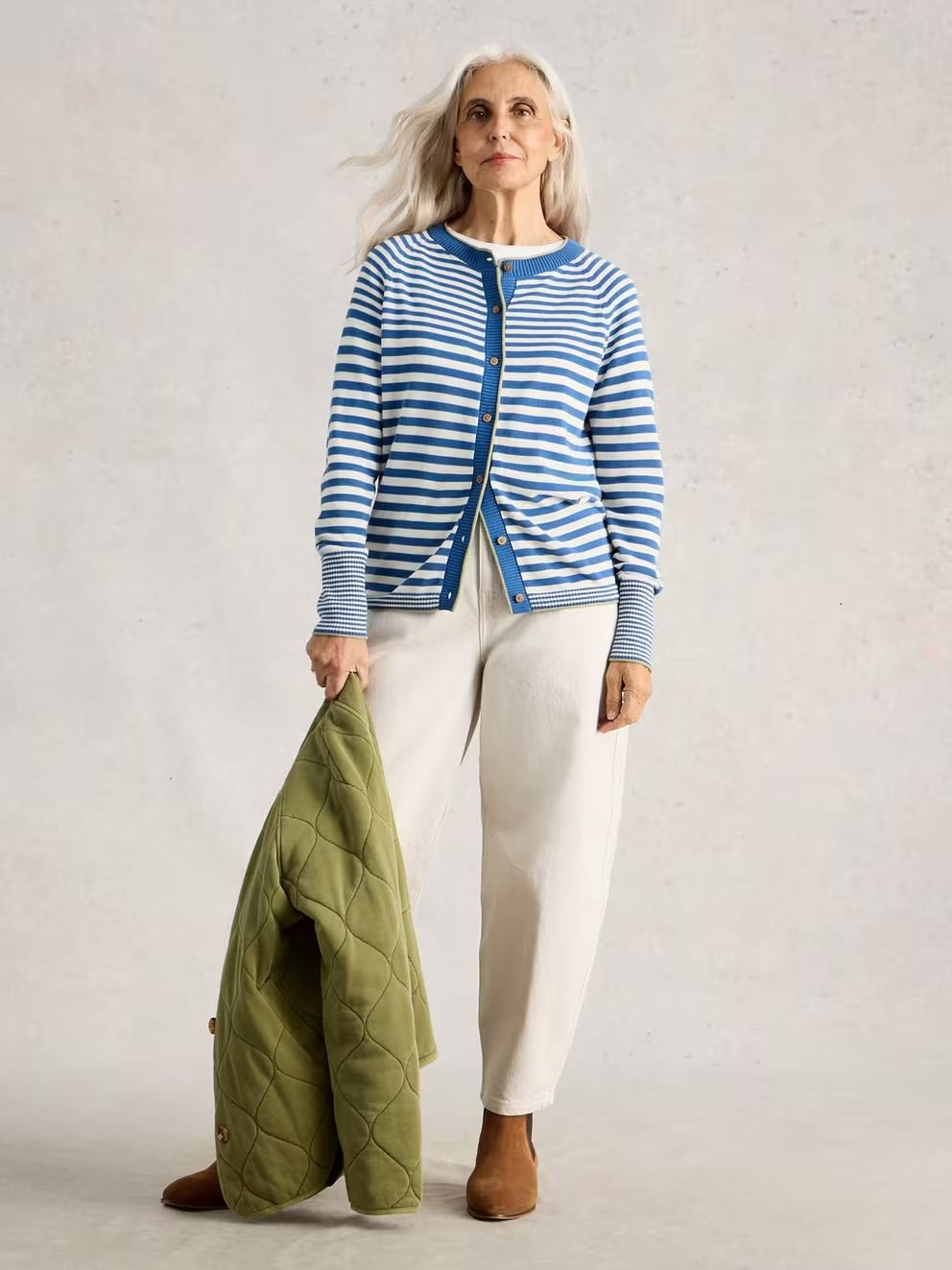 White Stuff Lulu Stripe Cardigan