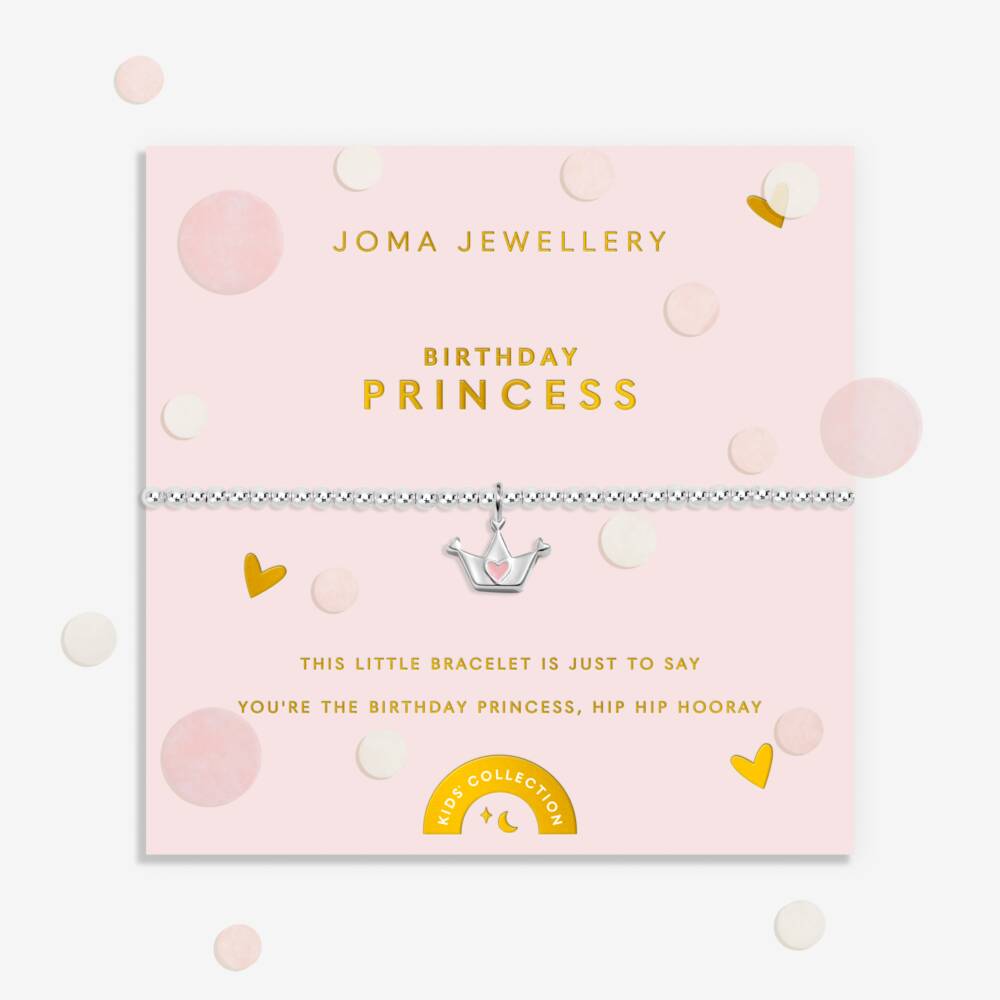 Joma Jewellery Kids' A Little Confetti ‘Birthday Princess' Bracelet