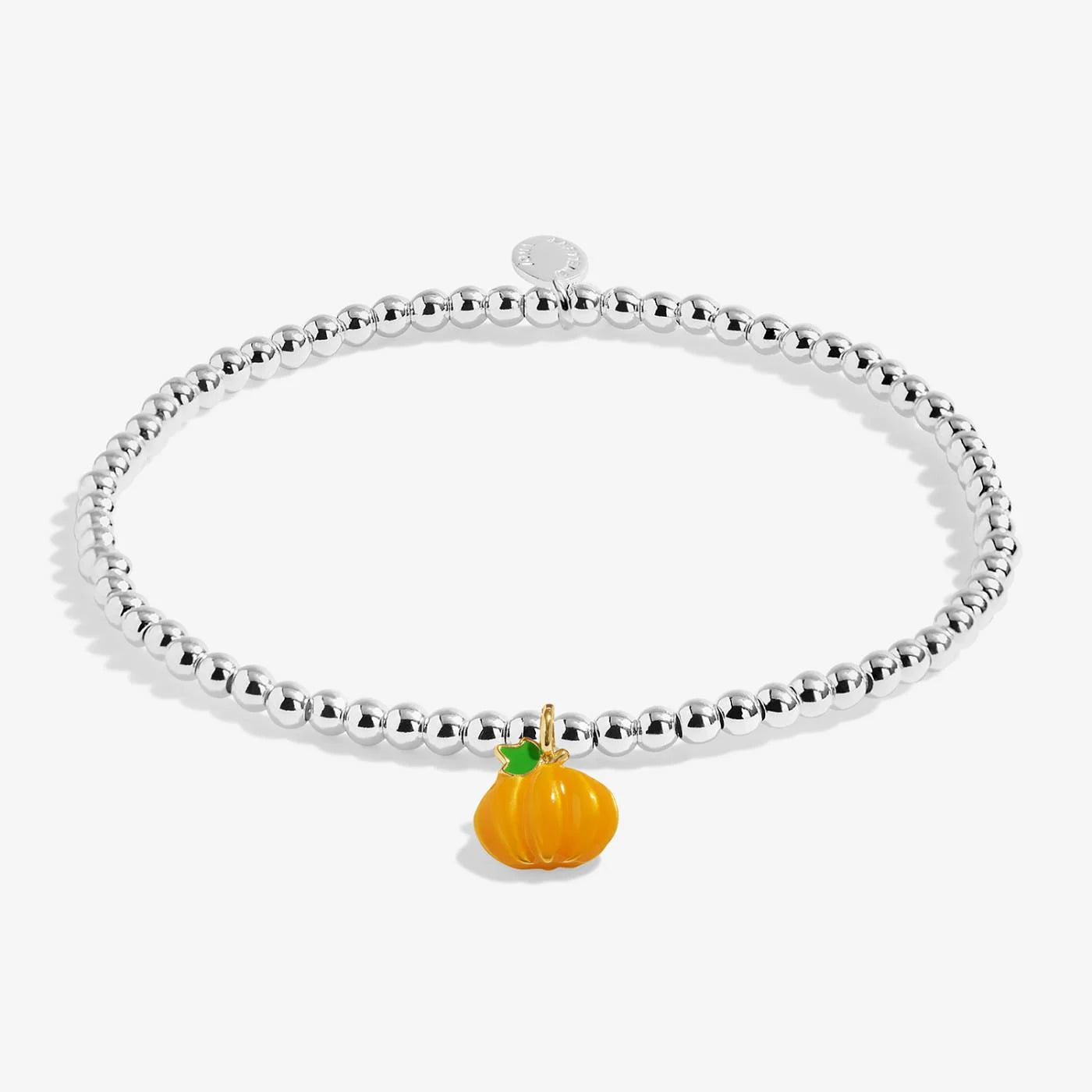 Joma Jewellery A Little Vibes 'Hello Pumpkin' Bracelet In Silver Plating