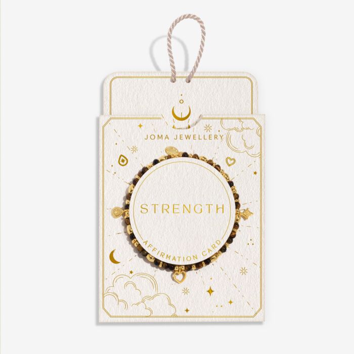 Joma Jewellery Affirmation Card ‘Strength’ Bracelet