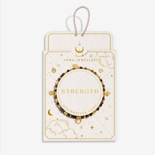 Joma Jewellery Affirmation Card ‘Strength’ Bracelet