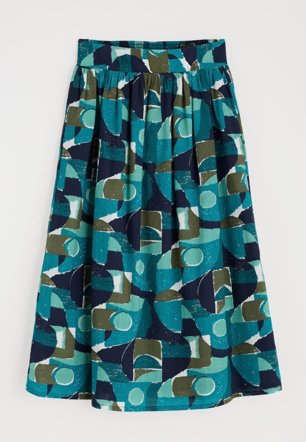 Seasalt Mevagissey Midi Skirt in GOTS-Certified Organic Cotton