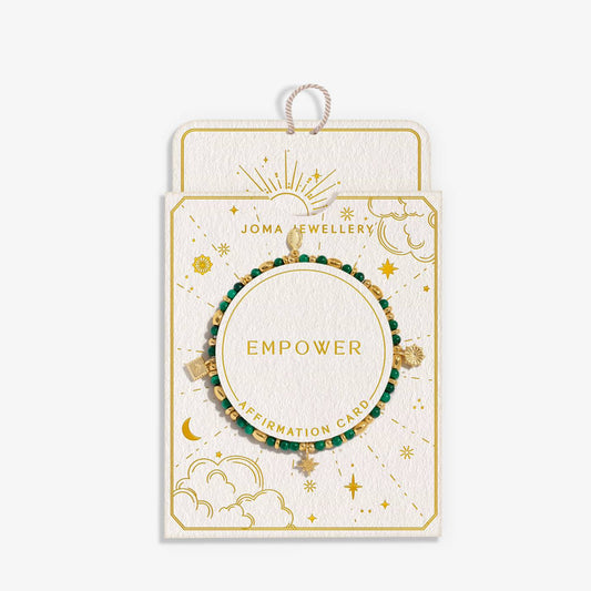 Joma Jewellery Affirmation Card ‘Empower’ Bracelet