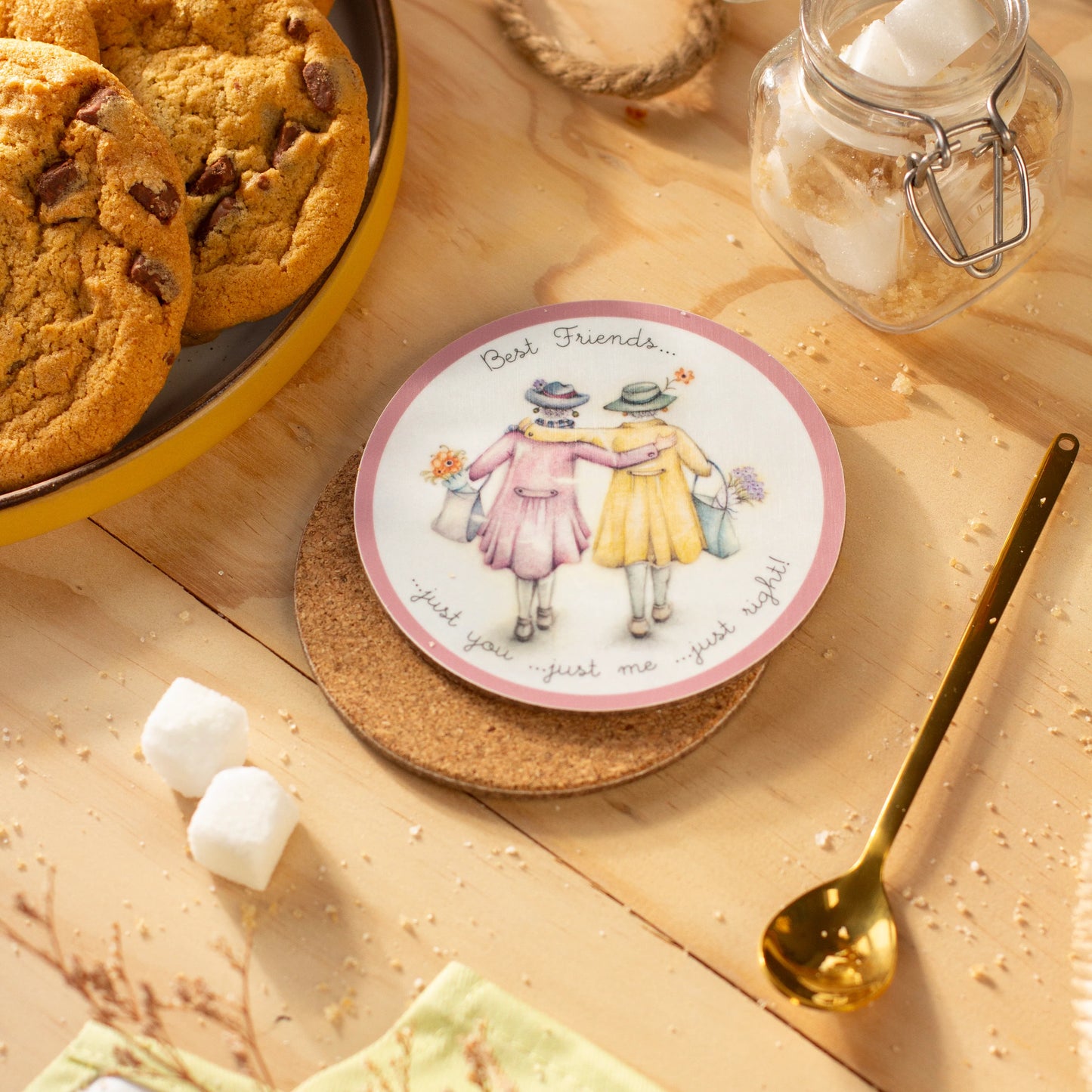 Berni Parker Coaster Best Friends