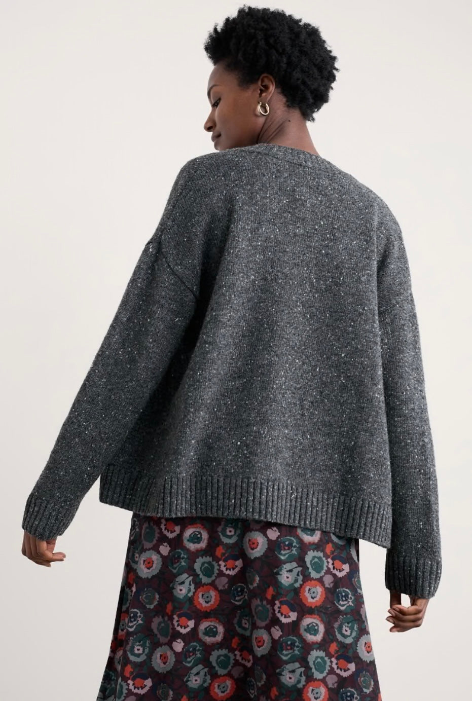 Seasalt Harbour Sands Chunky Neck Cardigan