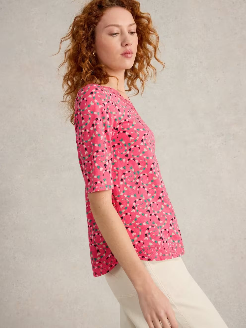 White Stuff Weaver Jersey Tee