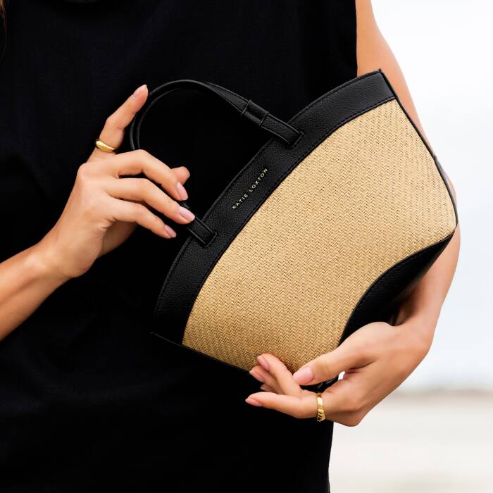 Katie Loxton Riviera Raffia Mini Tote Bag