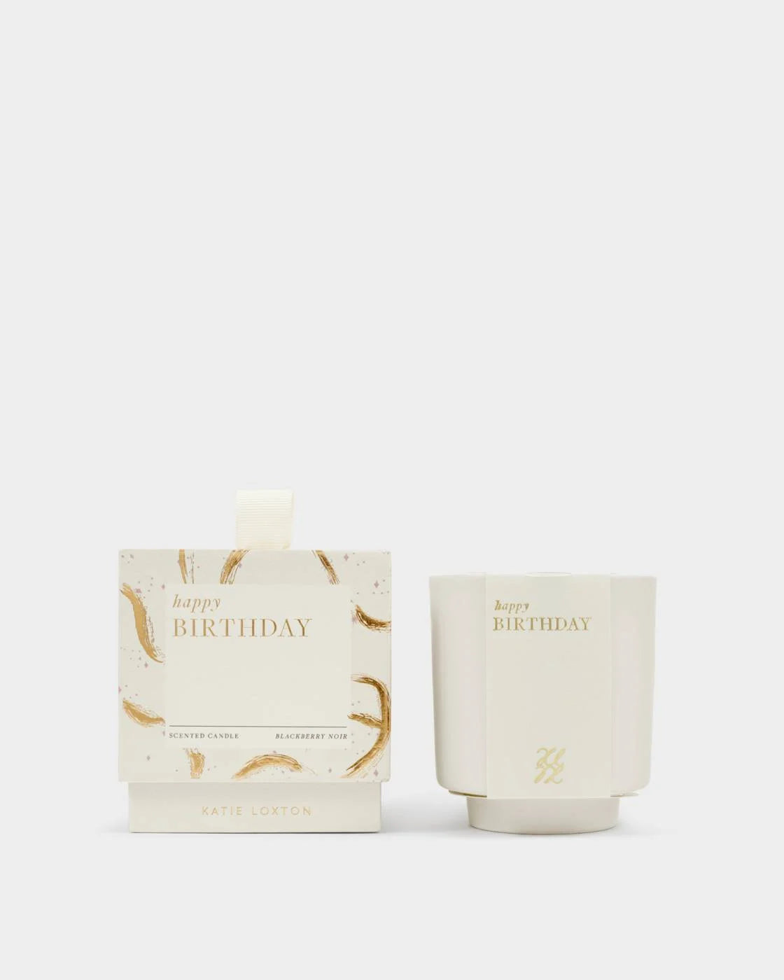 Katie Loxton Ceramic Sentiment Candle ‘Happy Birthday’