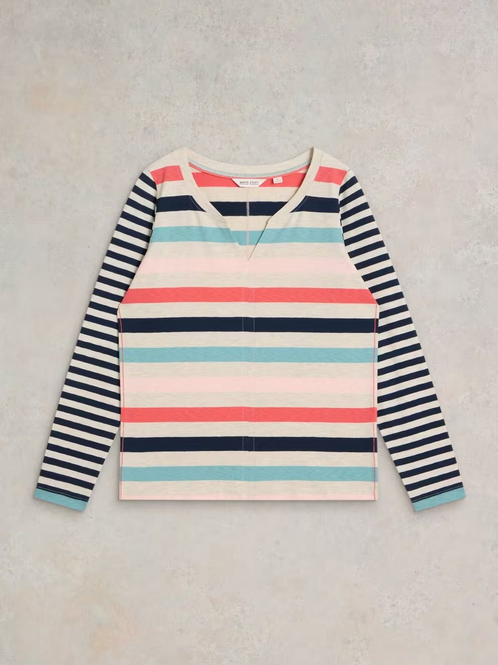 White Stuff Nelly Stripe Long Sleeved Tee