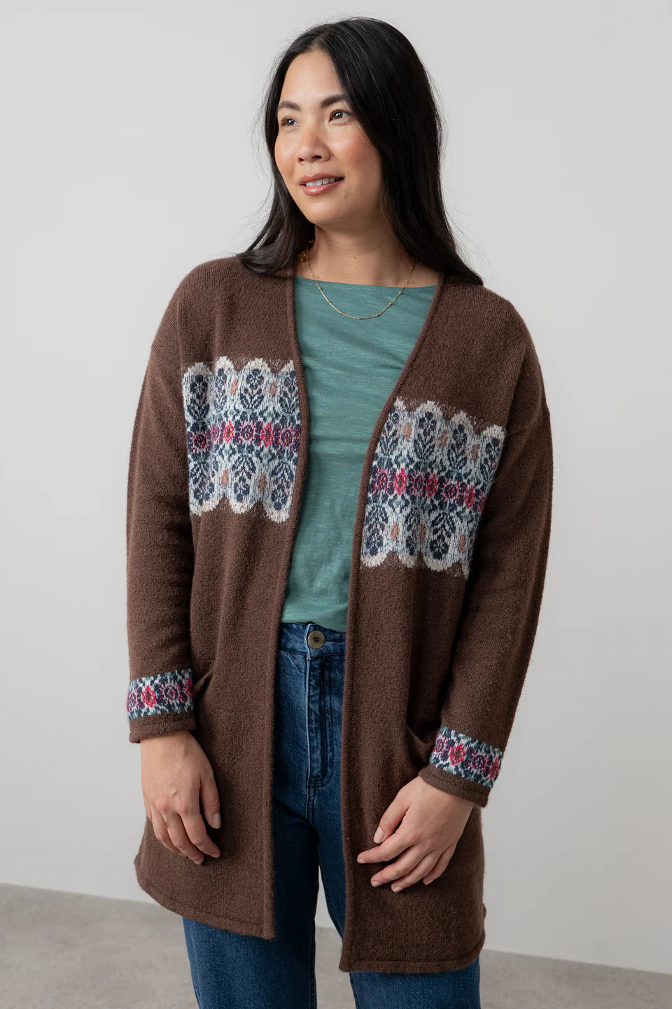 Lily & Me Isle Cardigan Fair Isle