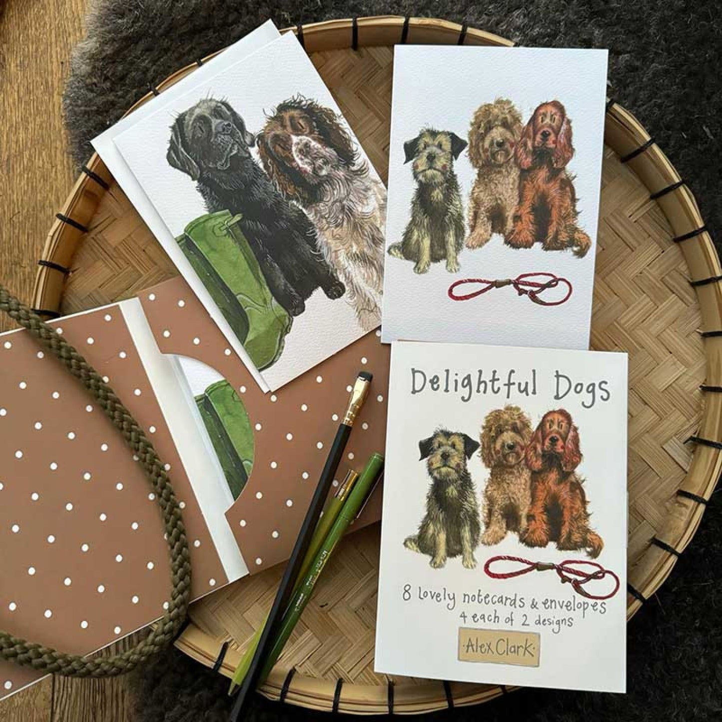 Alex Clark Delightful Dogs Boxed Notecards