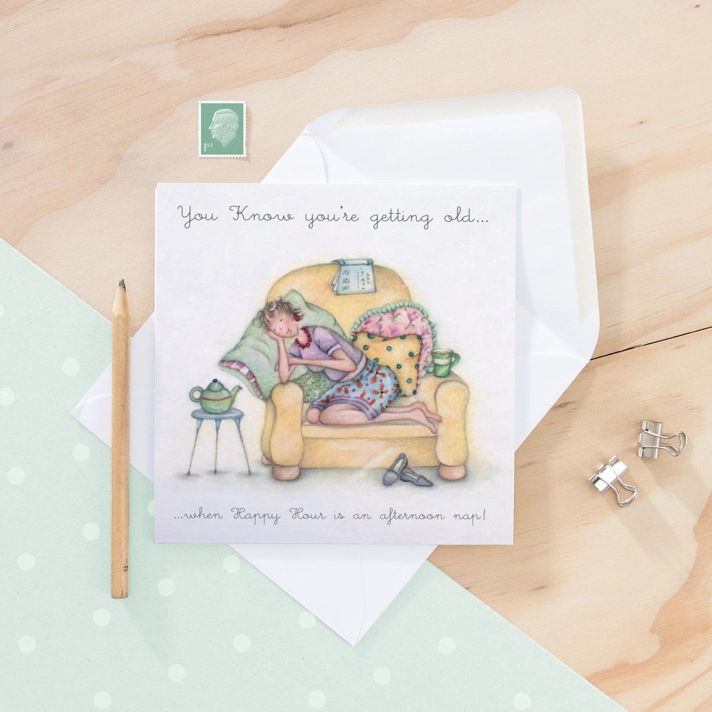 Berni Parker Afternoon Nap Card