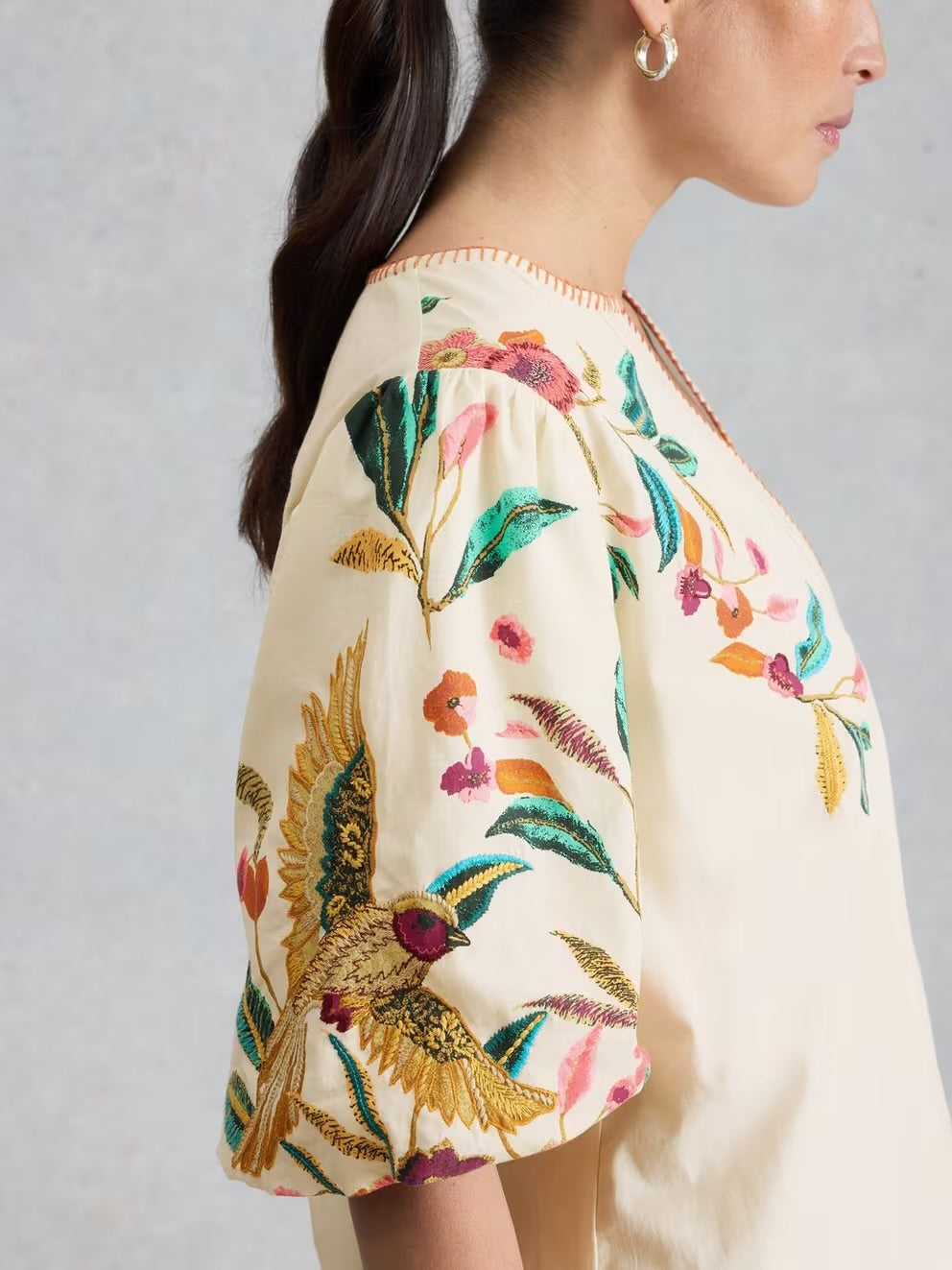 White Stuff Maeve Embroidered Top