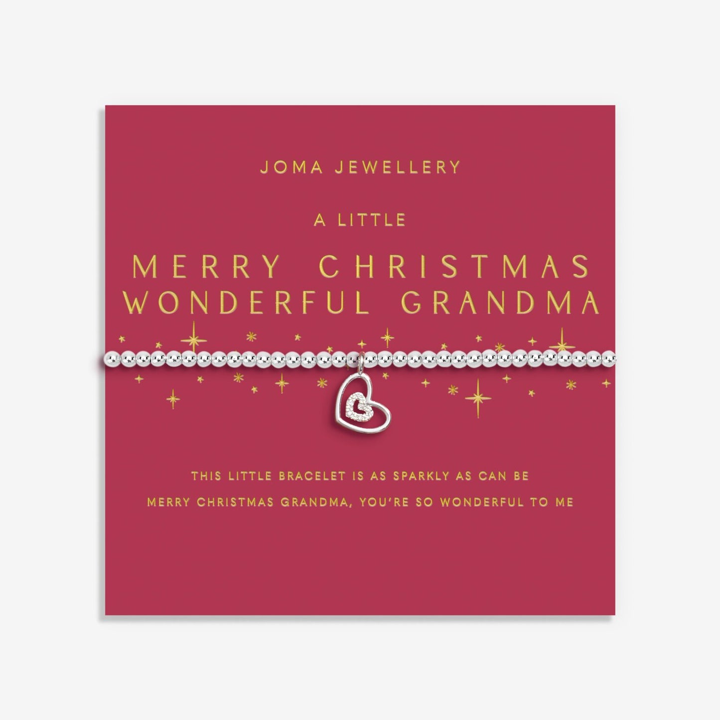 Joma Jewellery A Little Merry Christmas Wonderful Grandma Bracelet