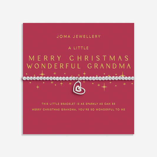Joma Jewellery A Little Merry Christmas Wonderful Grandma Bracelet