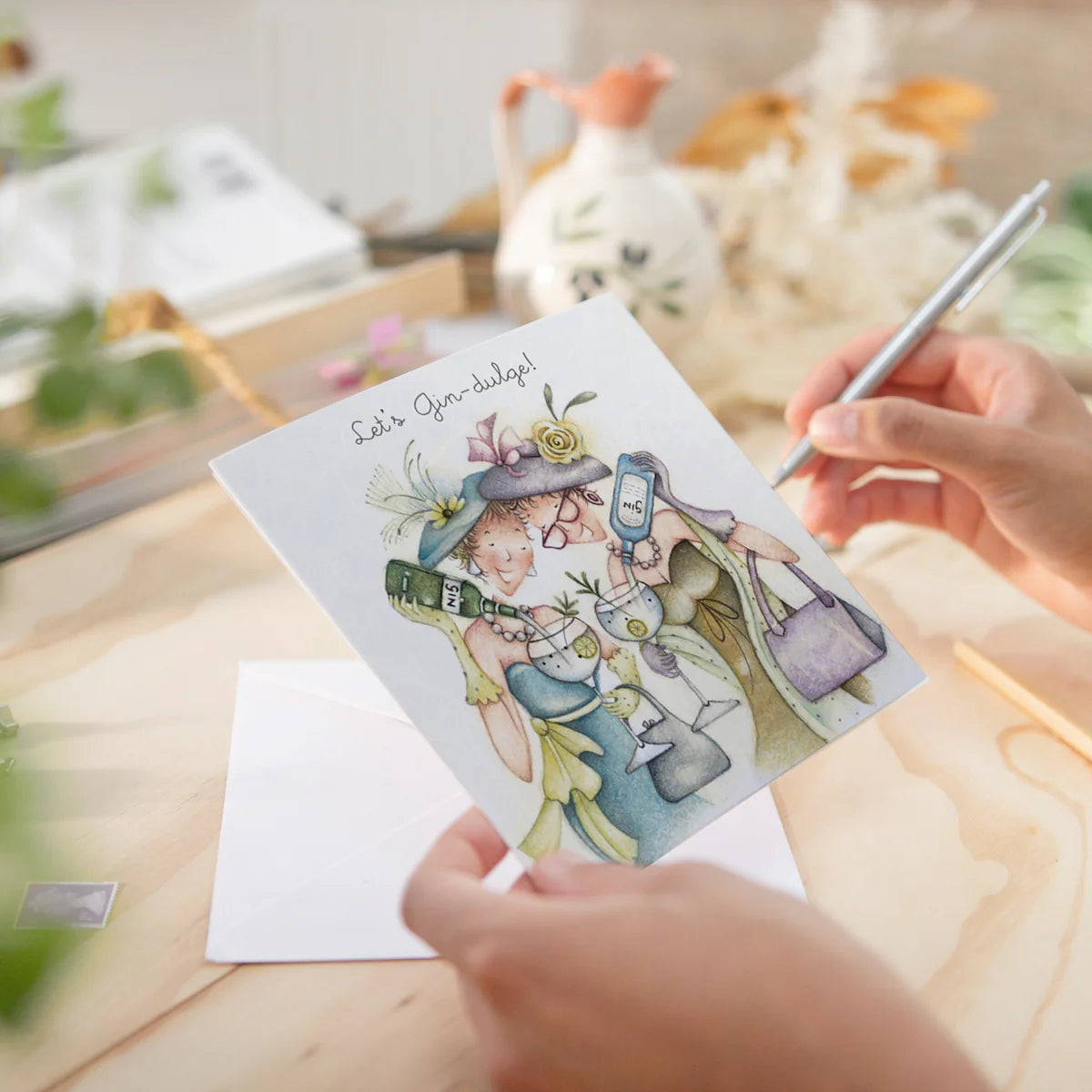Berni Parker Designs Let's Gin-Dulge Card
