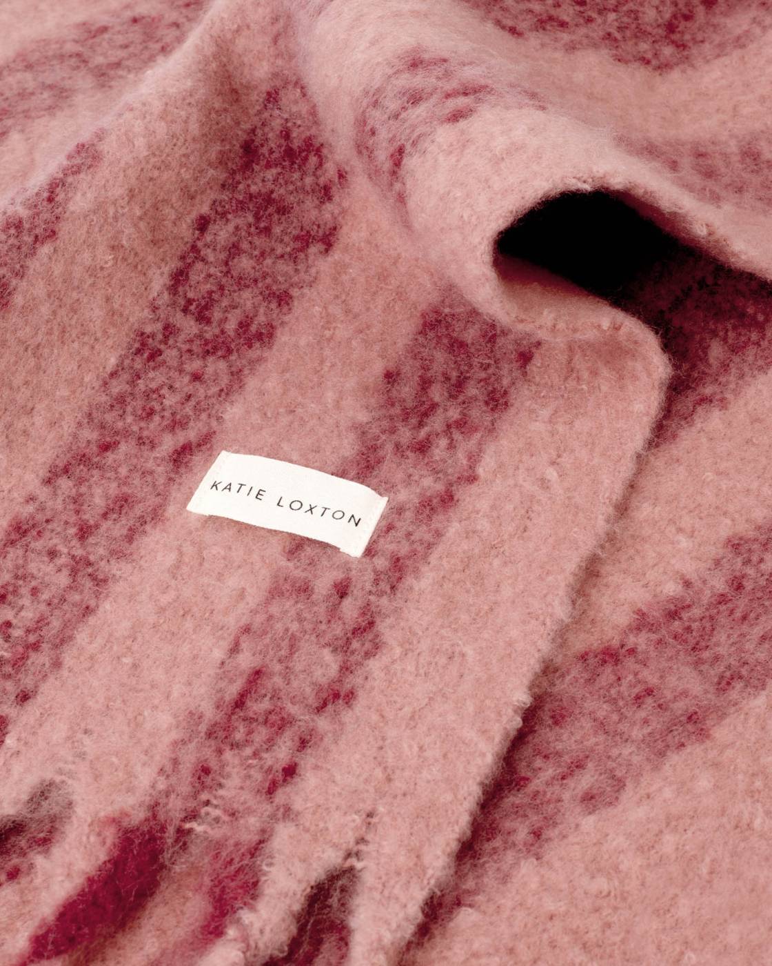 Katie Loxton Recycled Striped Tassel Scarf