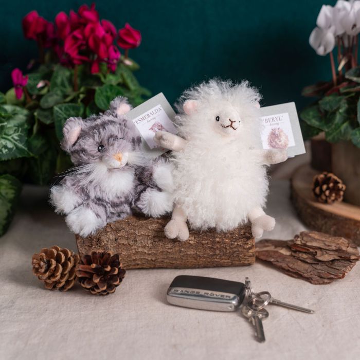 Wrendale Designs Beryl Sheep Plush Character Keyring
