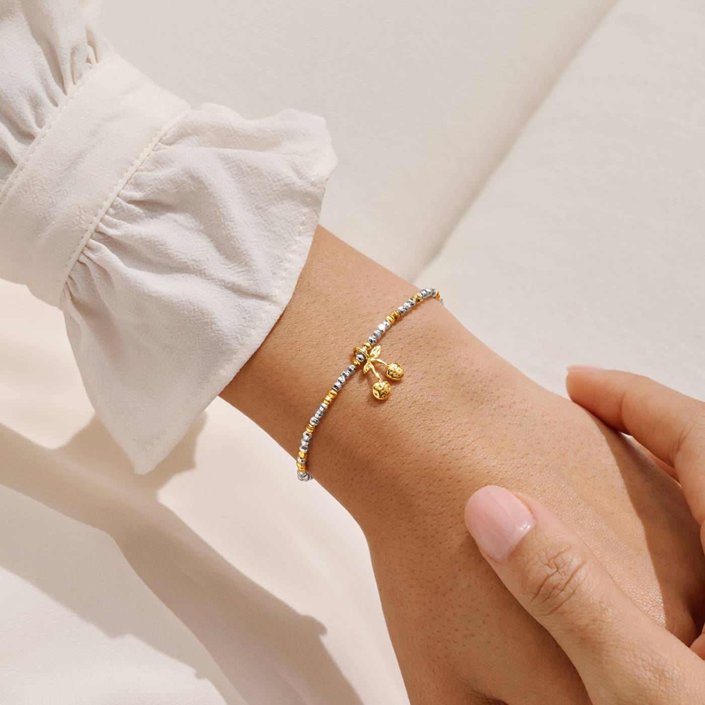 Joma Jewellery Little Stories 'Mon Cheri' Bracelet In Silver and Gold Plating