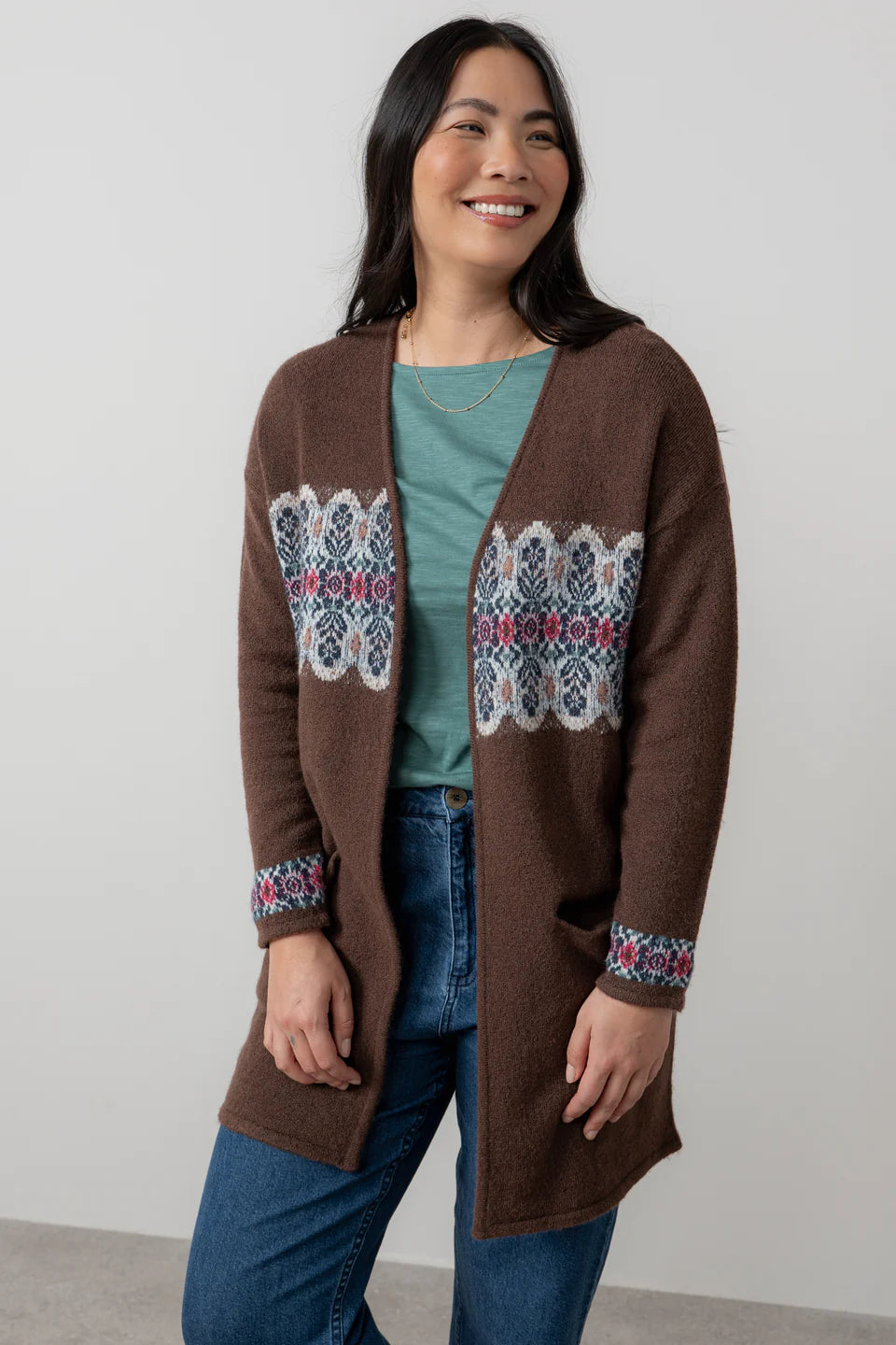 Lily & Me Isle Cardigan Fair Isle