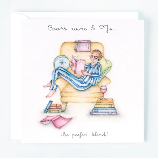 Berni Parker Designs Books Wine & PJ’s Card