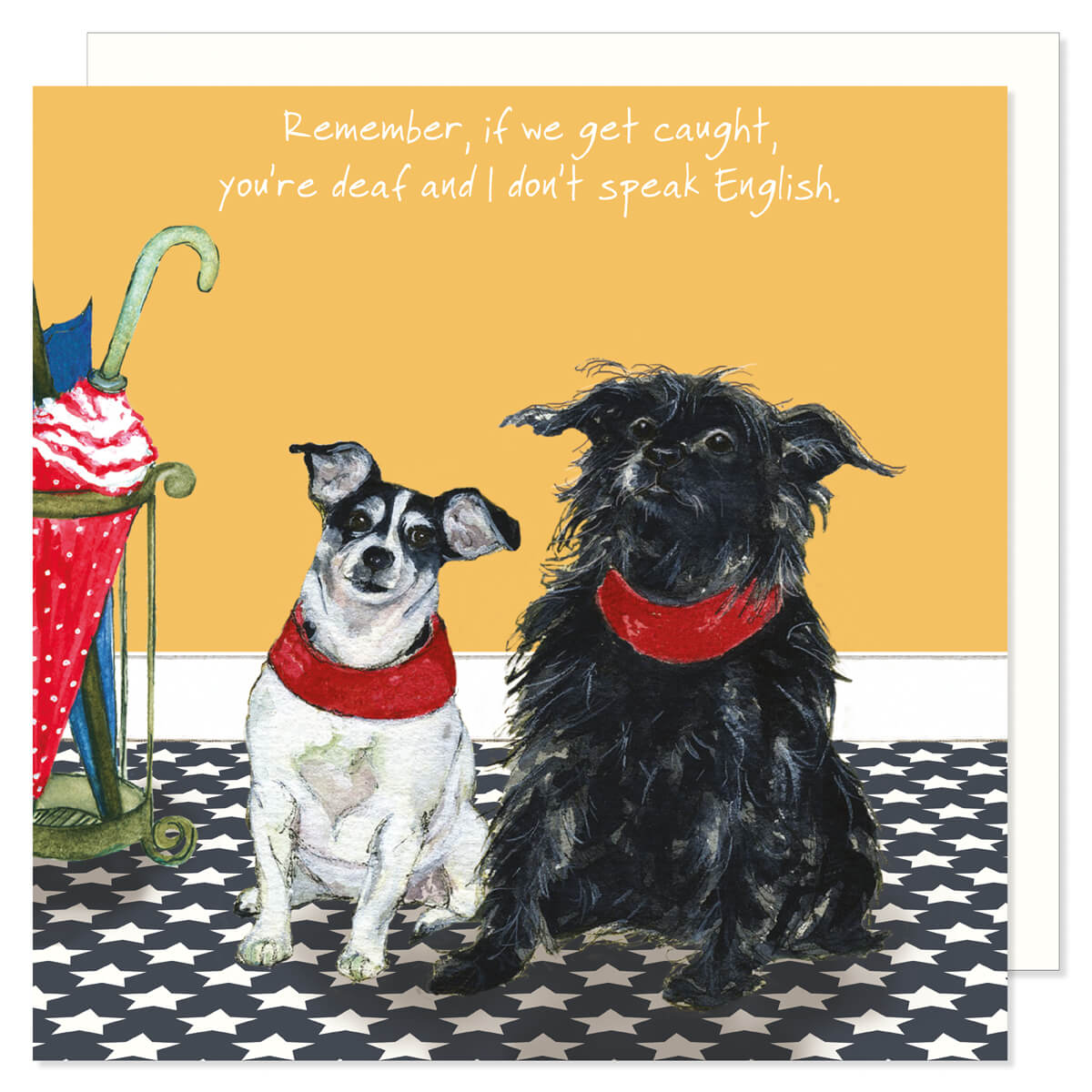 Little Dog Laughed Rescue Terriers “Caught” Card