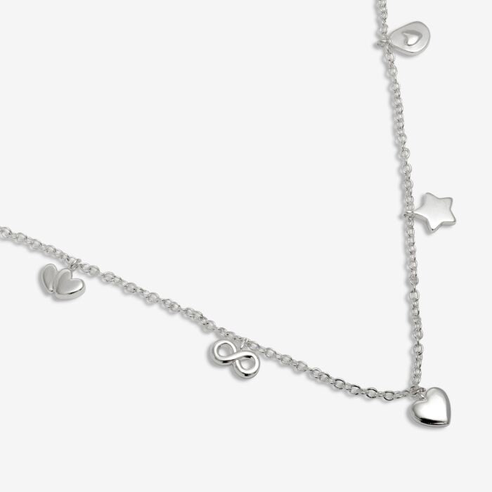 Joma Jewellery Life’s A Charm ‘Lovely Friend’ Necklace Silver Plated
