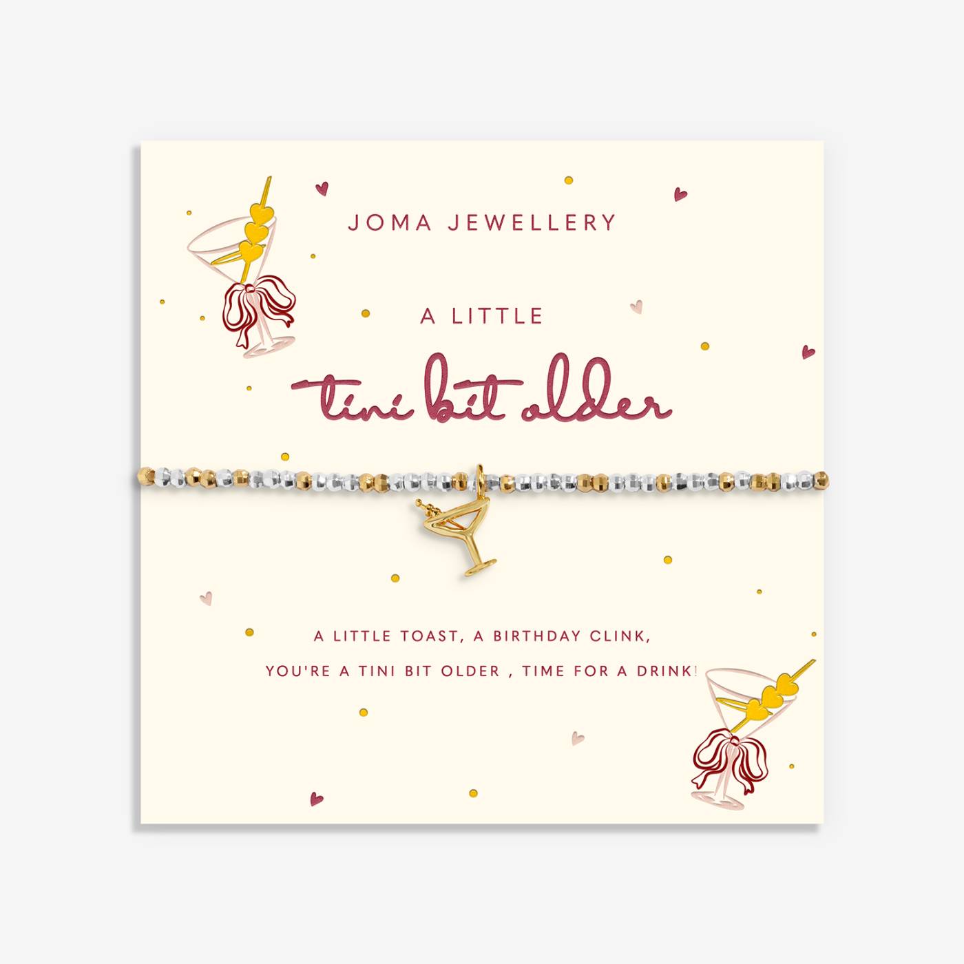 Joma Jewellery Little Stories 'Tini Bit Older' Bracelet In Silver and Gold Plating