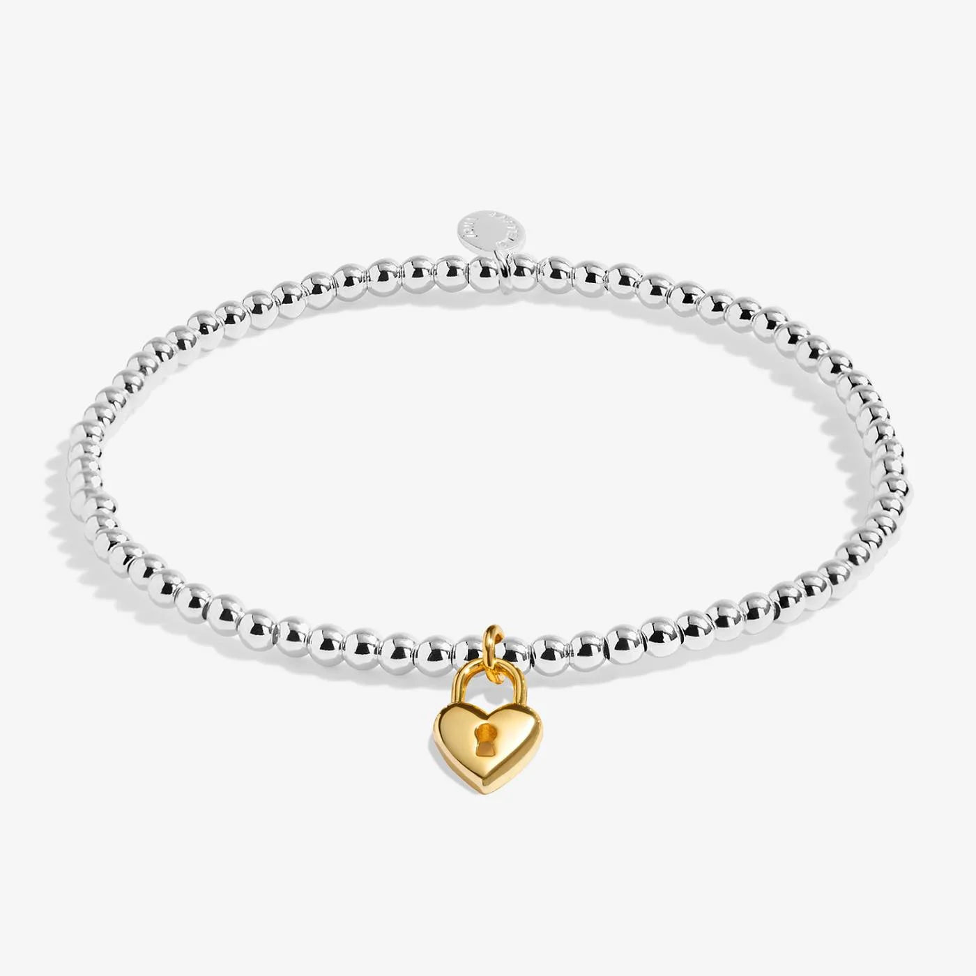 Joma Jewellery A Little 'Life Is Tough But So Are You' Bracelet In Silver and Gold Plating
