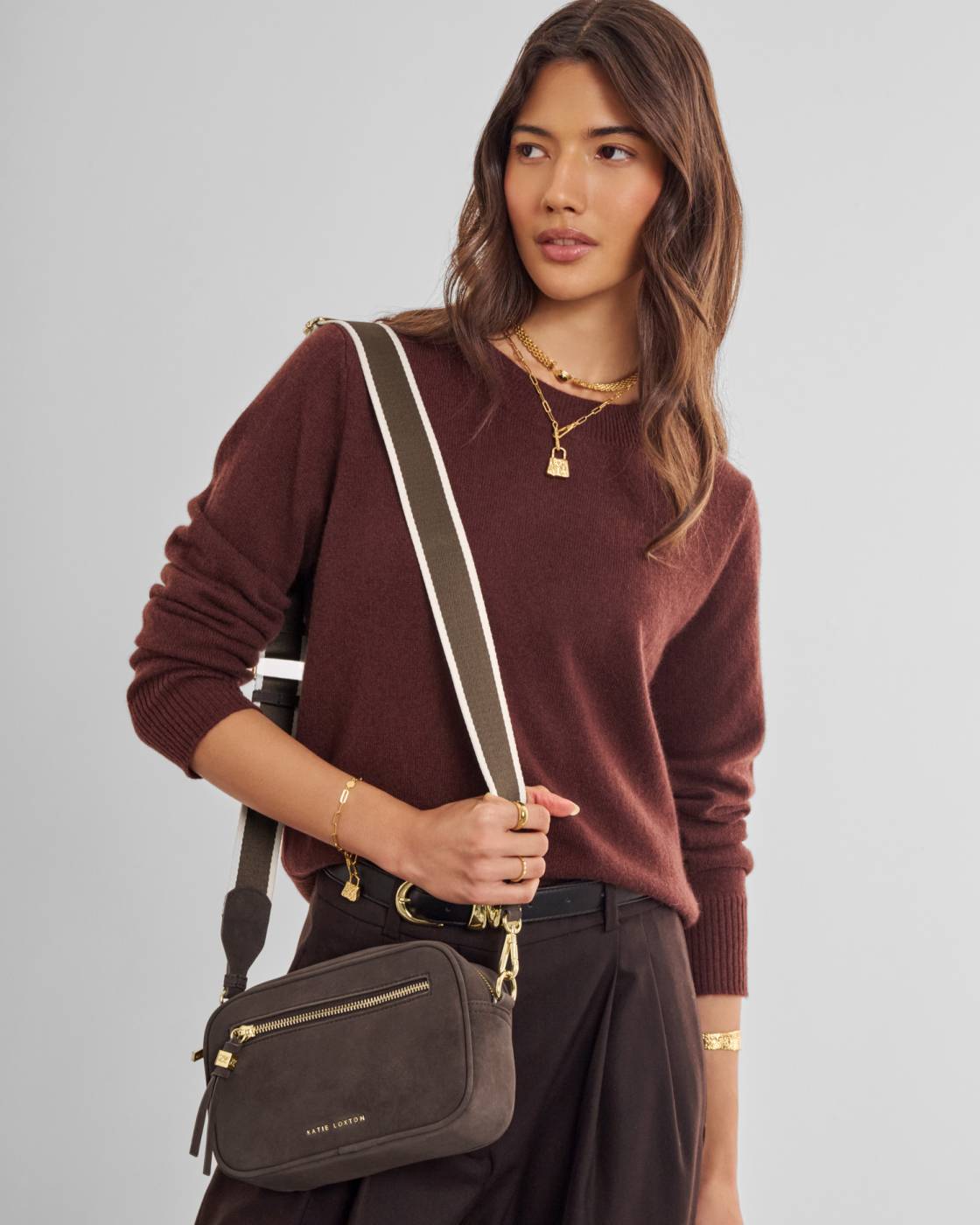 Katie Loxton Lottie Suedette Crossbody Bag