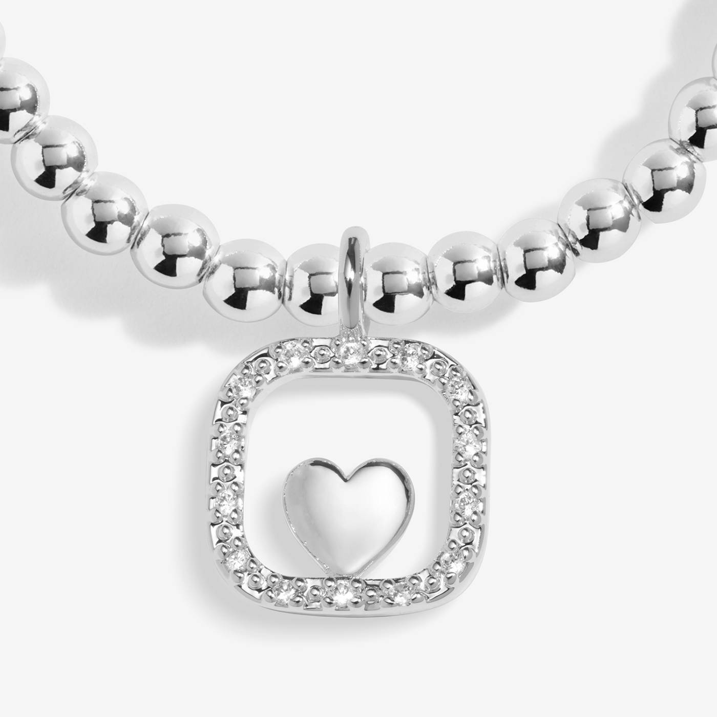 Joma Jewellery A Little 'Lucky To Have A Cousin Like You' Bracelet In Silver Plating