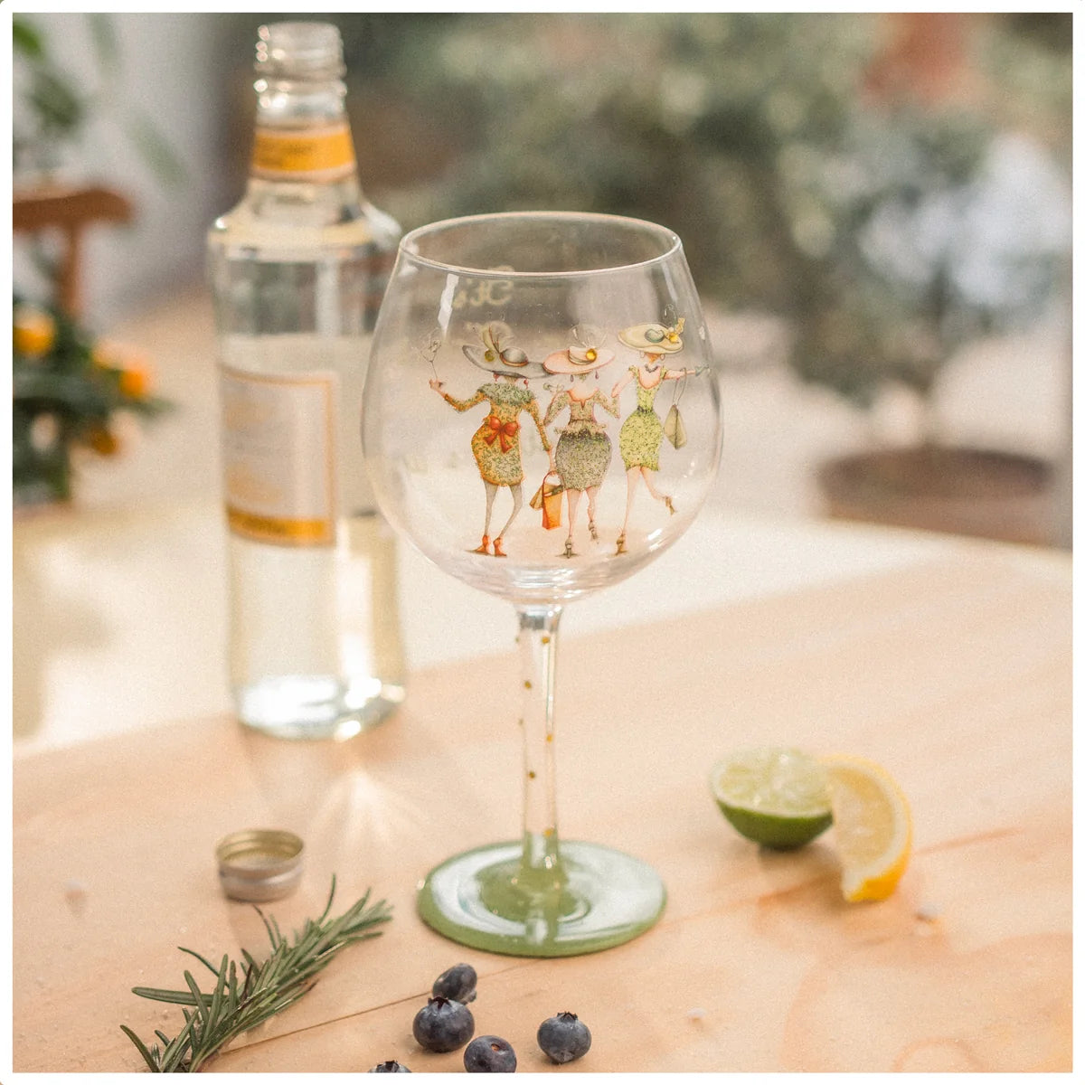 Berni Parker  Gin Glass It's Gin O' Clock