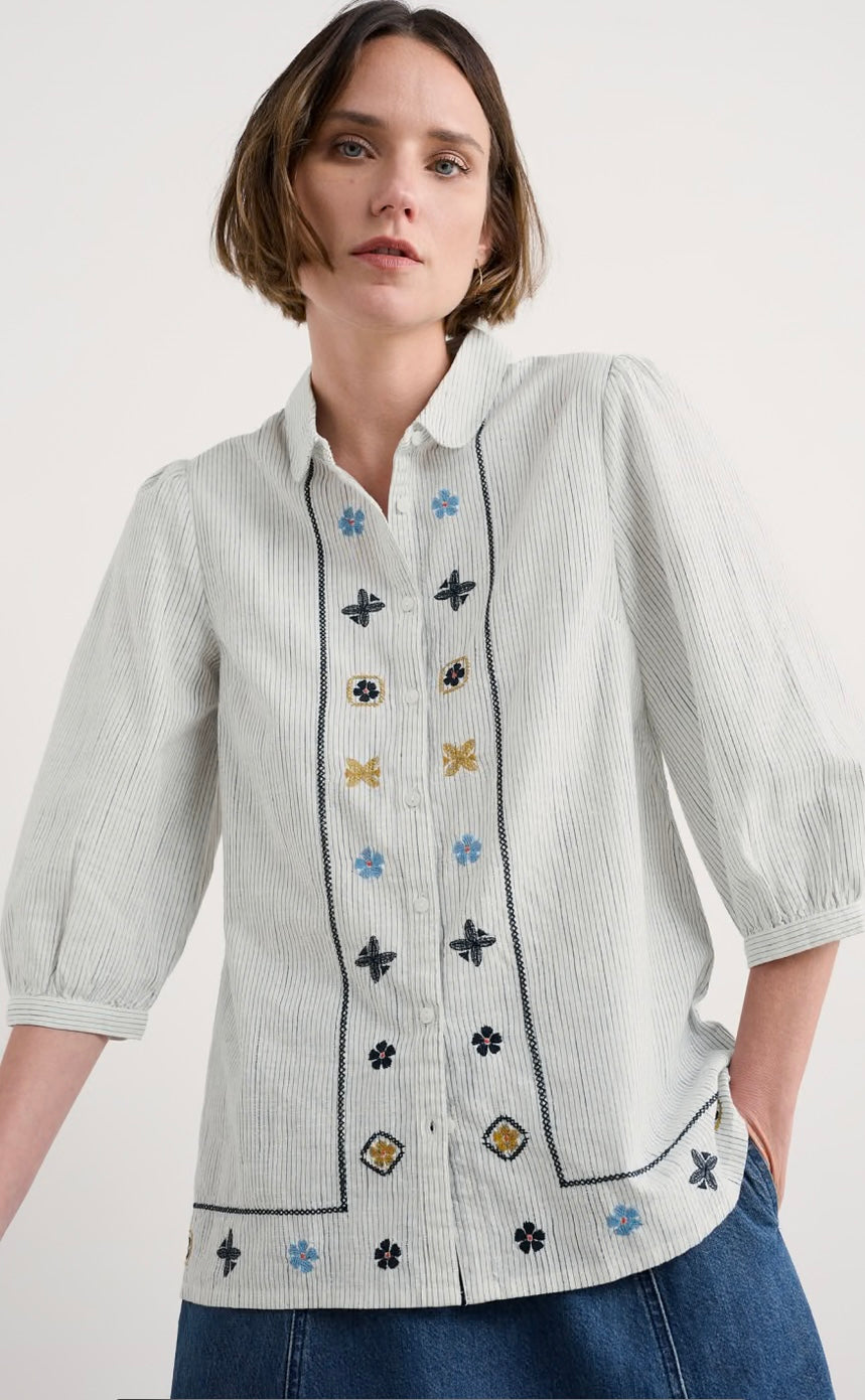 Seasalt Hope Cottage Embroidered Blouse