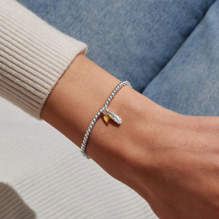 Joma Jewellery RemembranceA little ‘Sending Love And Strength’ Silver Plated Bracelet