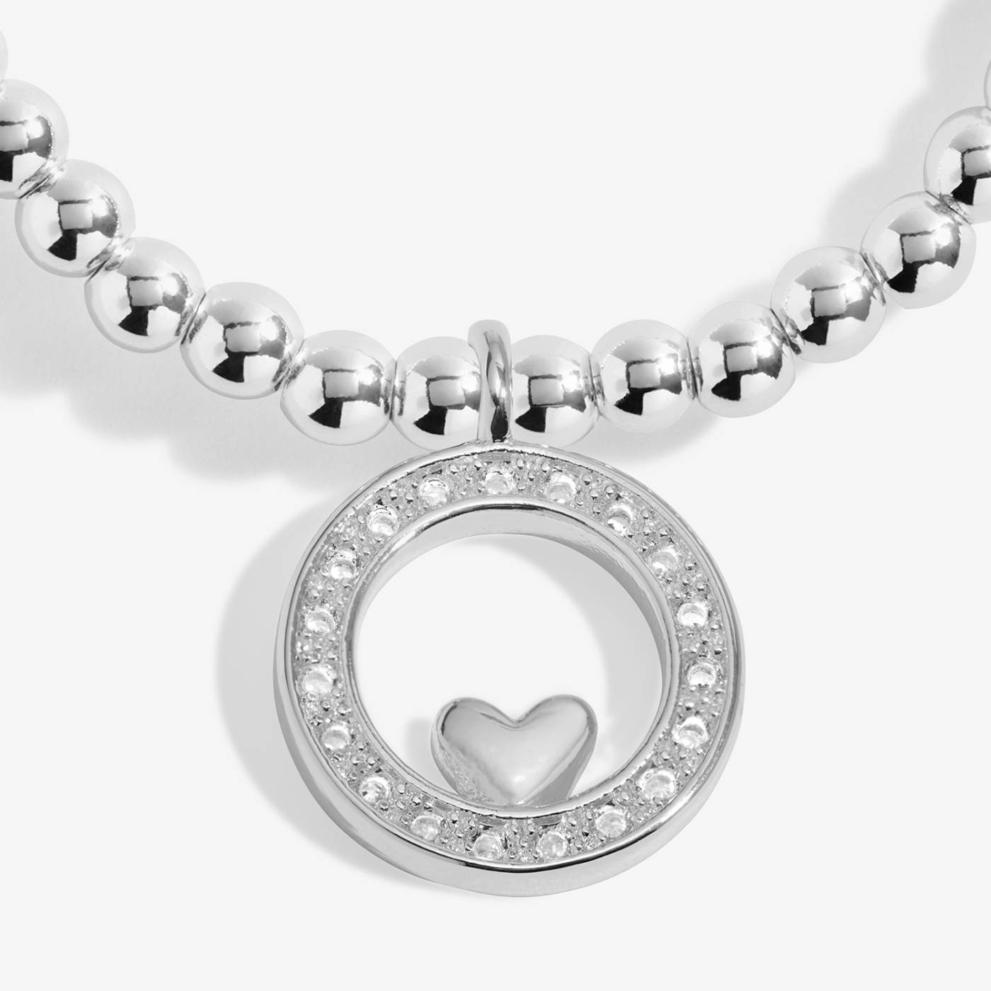 Joma Jewellery A Little 'Lucky To Have A Daughter Like You' Bracelet In Silver Plating