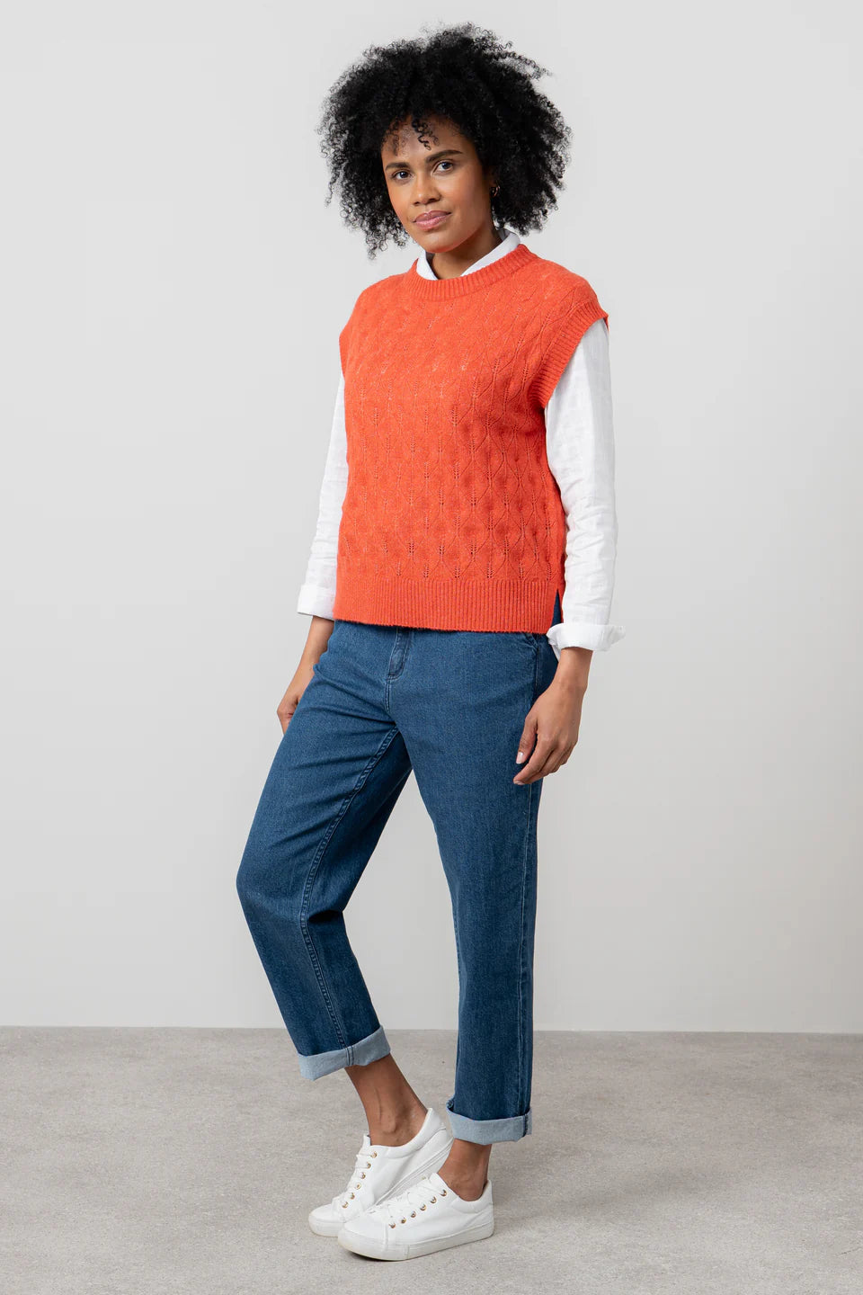 Lily & Me Wallace Pointelle Knit Tank