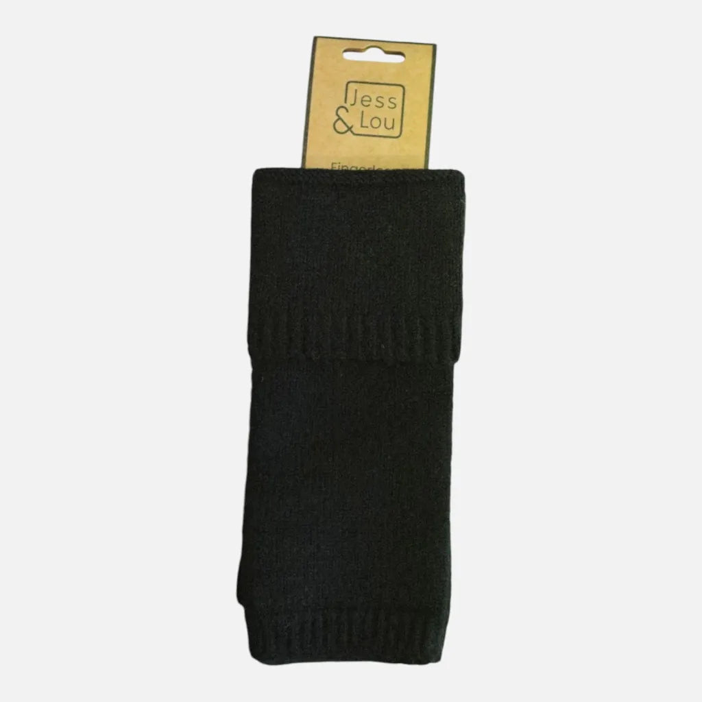 Jess & Lou Double Cuff Fingerless Gloves