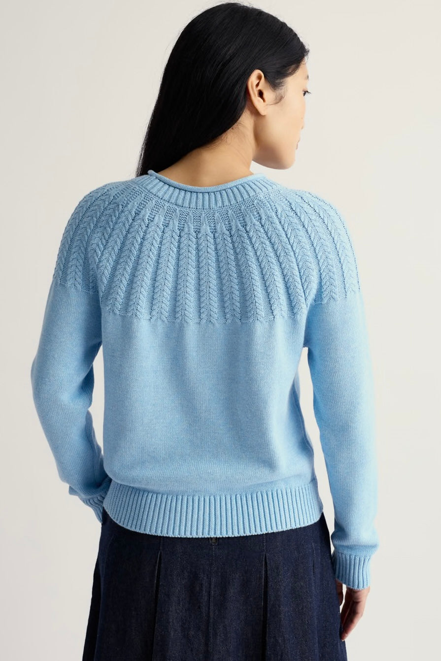Seasalt Stone Chat Jumper Spring Sky