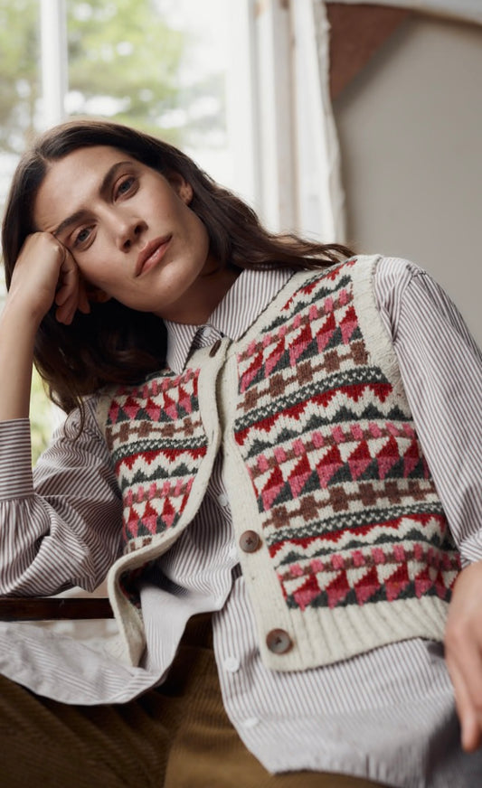 Seasalt Dawson Pick Vest Fairisle
