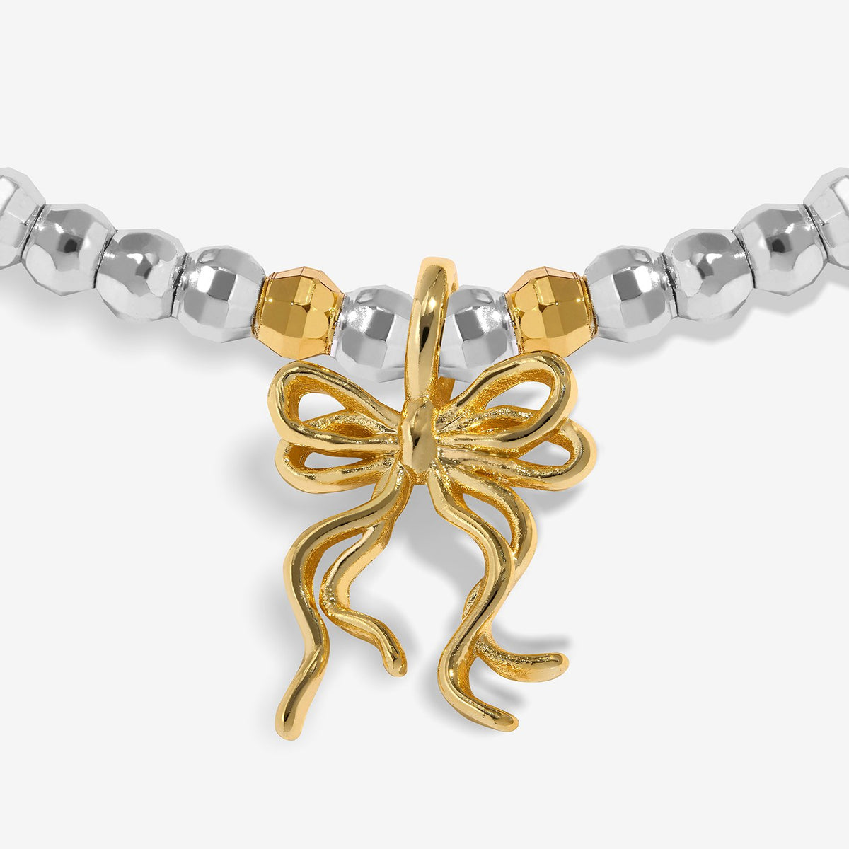 Joma Christmas Little Stories 'Happy Friendsmas' Bracelet In Silver and Gold Plating