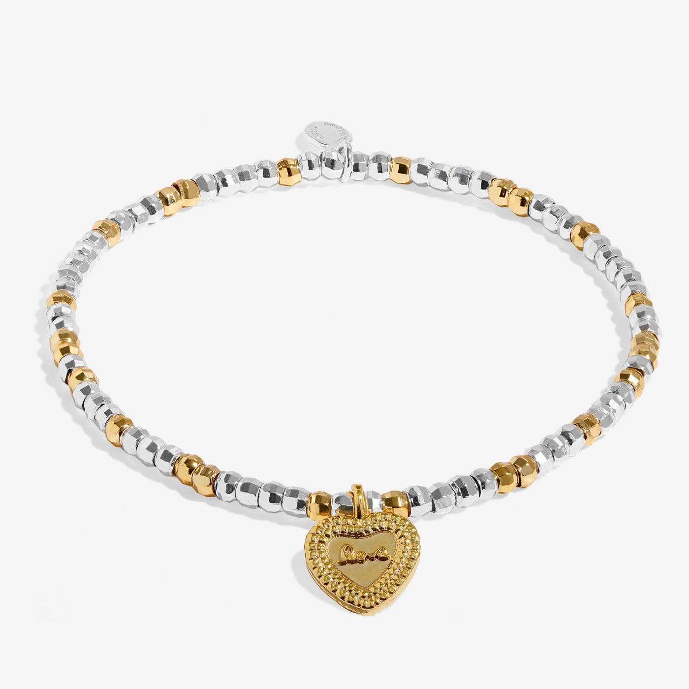 Joma Jewellery Little Stories 'Birthday Love' Bracelet In Silver and Gold Plating