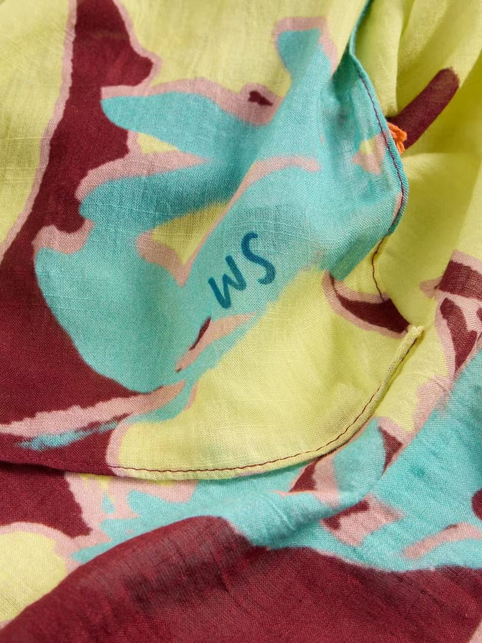 White Stuff Floral Placement Scarf