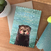 Alex Clark Otter Birthday Card