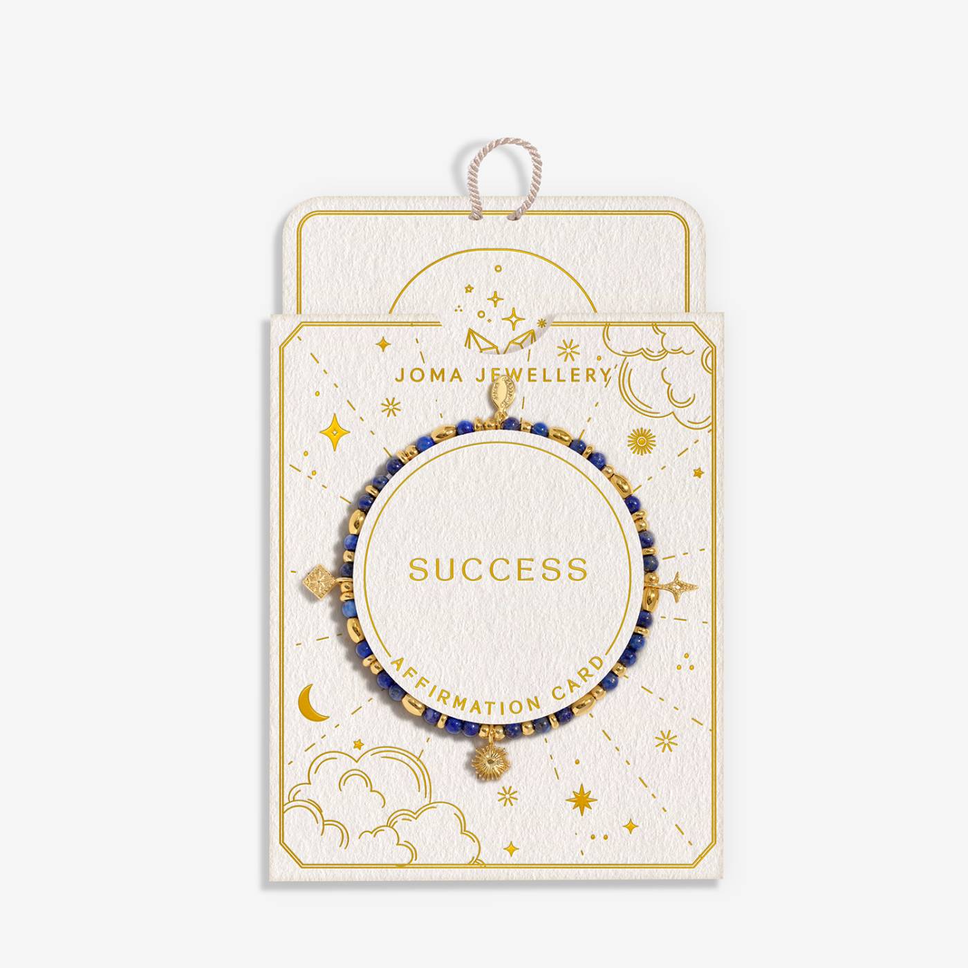 Joma Jewellery Affirmation Card ‘Success’ Bracelet