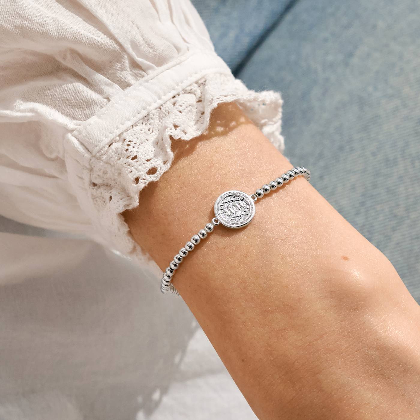 Joma Jewellery A Little '11:11 Make A Wish' Bracelet In Silver Plating