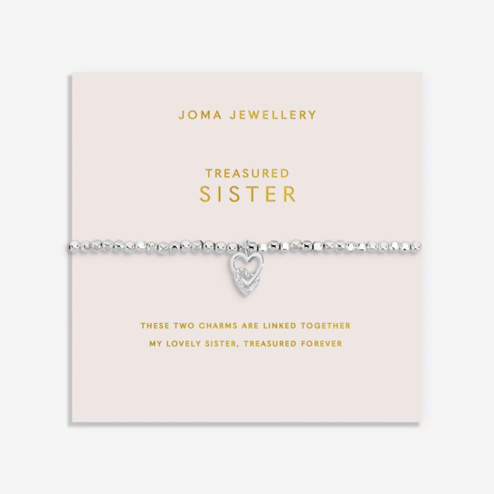 Joma Jewellery Forever Yours ‘Treasure Sister’ Silver Plated Bracelet