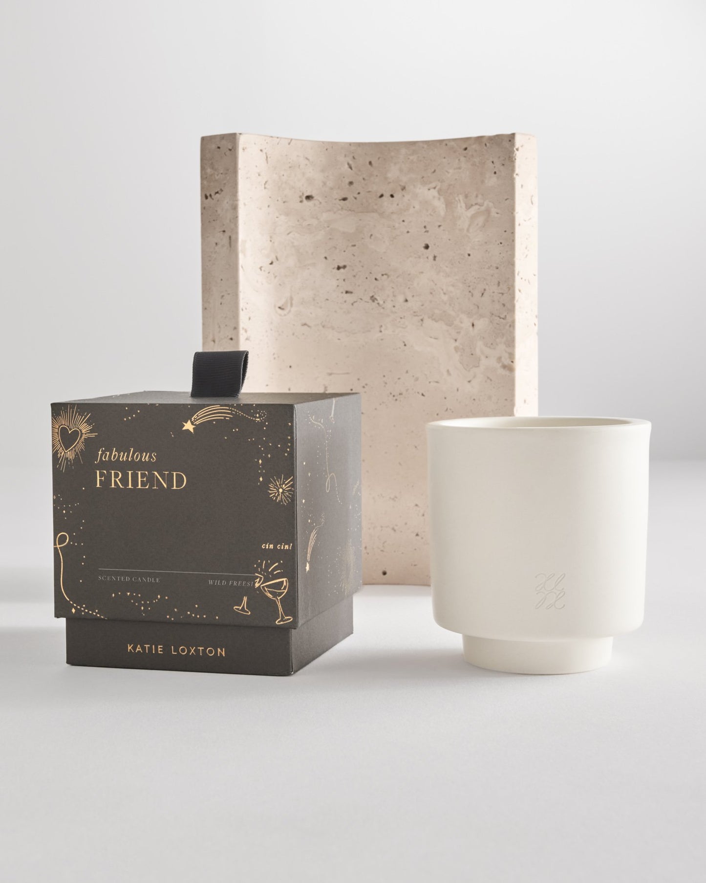 Katie Loxton Ceramic Sentiment Candle ‘Fabulous Friend’